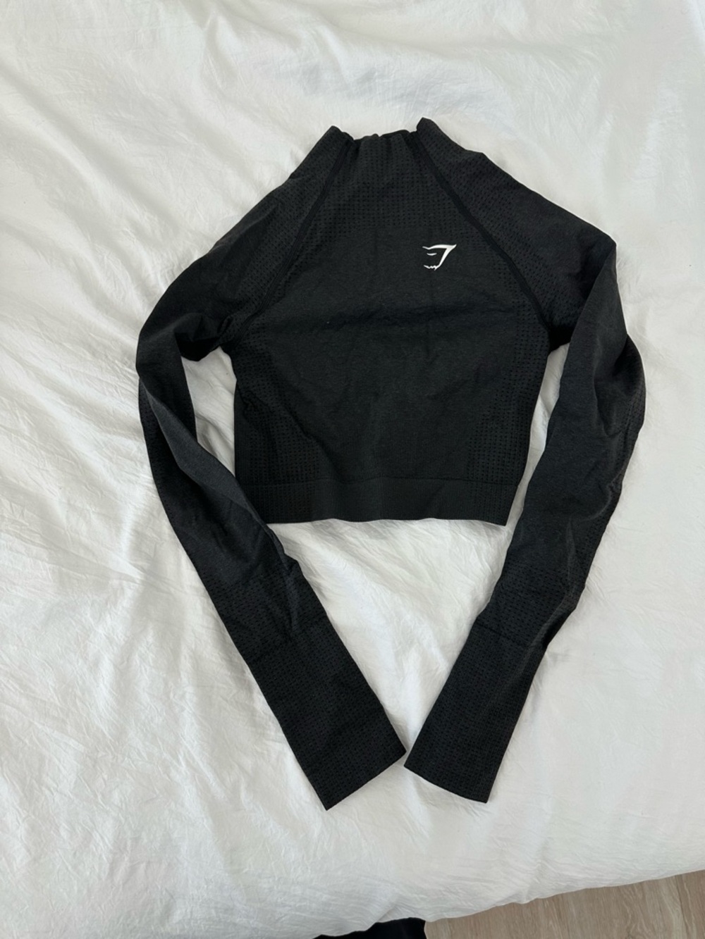 Gymshark vital Long-Sleeve Cropped mock neck Top